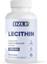 Soy Lecithin de DZUL Pharma 1200 mg / 100 Softgels/High Potency, Gluten Free y Lab-Verified