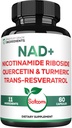 Satoomi NAD Suplemento para Mujeres - NAD Nicotinamide Riboside Resveratrol 900mg, Quercetina, Turmeric, Astragalus, Ginseng, Vitamina D3, Vitamina C - 60 Cuenta