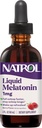 Melatonina líquida de Natrol 1 mg, Melatonina de Adulto Suplemento de Faster de Otoño de Otoño y Manténganse más largos, Despierta refrescado, 2 FL OZ líquido sabor a Berry, 15 servicios
