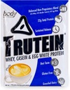 Body Nutrition Trutein High Protein Powder: 45% Whey, 45% Casein, 10% Egg White, Gluten-Free, Low Sodium, Grass Fed Whey Protein Powder, Gym Supplement & Breakfast Shake, Mocha, 34g Sample