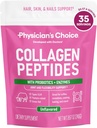 Physician's CHOICE Collagen Peptides - Hydrolyzed Protein Powder for Hair, Skin, Joints - Grass Fed, Non-GMO