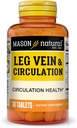 MASON NATURAL Leg Vein &amp; Circulation, with Vitamin C, Calcium, " Green Tea for Daily Circulation Support, 30 Tablets