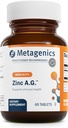 Metagenics Zinc A.G. - Zinc altamente absorbable con arginina &amp; glicine Chelates - Soporta función inmune, salud ósea, habilidad & energía metabolismo - libre de gluten - 60 tabletas