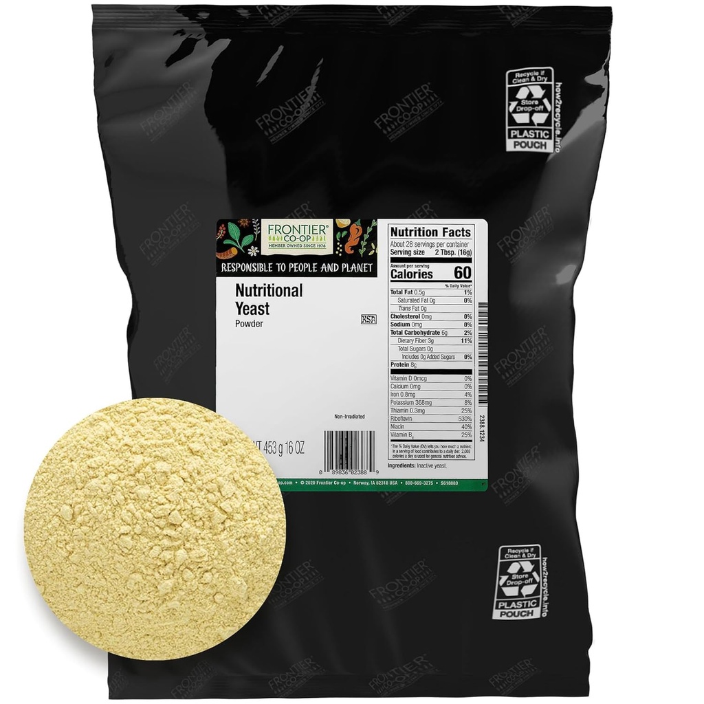 Frontier Co-op Powder Levadura Nutricional 1lb