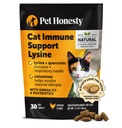 Cat Immune Support Lysine – Allergy Relief & Immune Health Supplement for Cats with L-Lysine, Colostrum, Quercetin & Omega-3 – Soothes Sneezing, Runny Nose & Itchy Skin Chicken, (30-Day Supply)