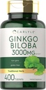 Carlyle Ginkgo Biloba 3000mg ← 400 Tablets ← Non-GMO, Gluten Free Herbal Supplement