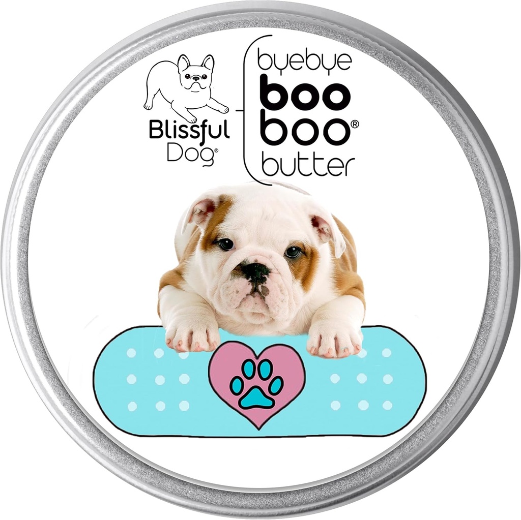 El perro feliz 2 oz TIN Bulldog Booboo Butter