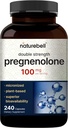 Pregnenolona 100mg, 240 cápsulas Ø 99% Pureza, grado micronizado para la absorción superior, base vegetal – Precursor natural, cerebro, &amp; Suplemento de salud inmune – No GMO, Soy Free