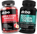 ACV Gummies & Colon Cleanser Detox - 1000MG Apple Cider Vinegar Gummies & 15 Day Colon Cleanse Detox for Digestion & Gut Health - Fast Natural Probiotic Laxative Pills for Bowel Movement Suplementos