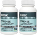 Benecin Defense 1500 mcg Stabilized Allicin per Capsule TEN Plus high Amounts of SAC &amp; Polyphenols from Black Garlic TEN Powerful Support of Immune & Heart Function Vegetarian Caps (1 Count (Pack of 180))