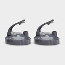 NutriBullet Flip Top To-Go Lid (set de 2),Grey, .25 Lbs