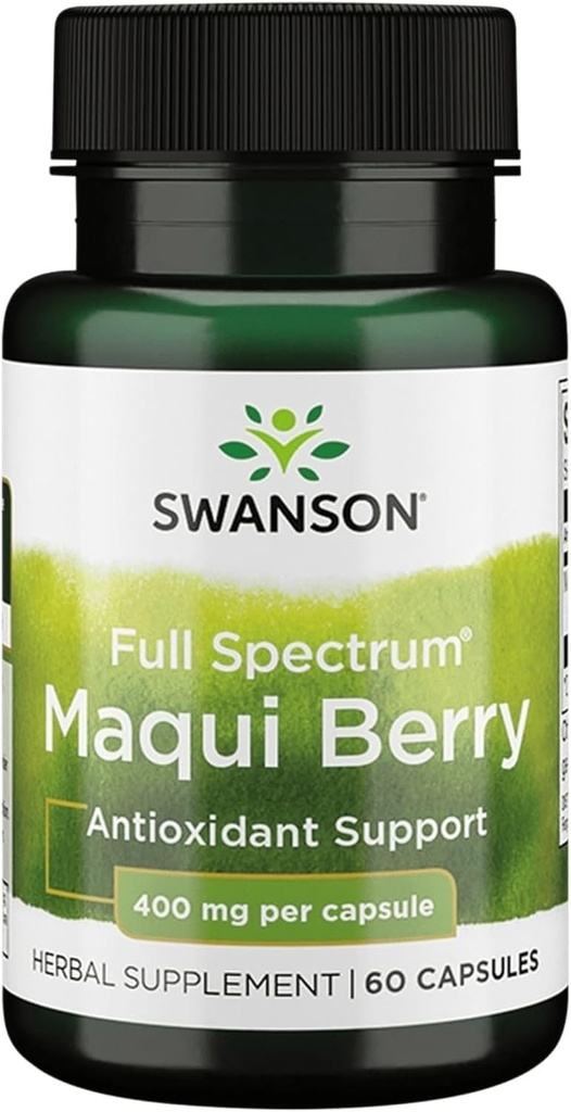 Swanson Full Spectrum Maqui Berry 400 Milligrams 60 cápsulas