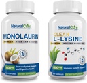 Natural Cure Labs Bundle: Premium Monolaurin 600mg + Limpio L-Lysine 600mg