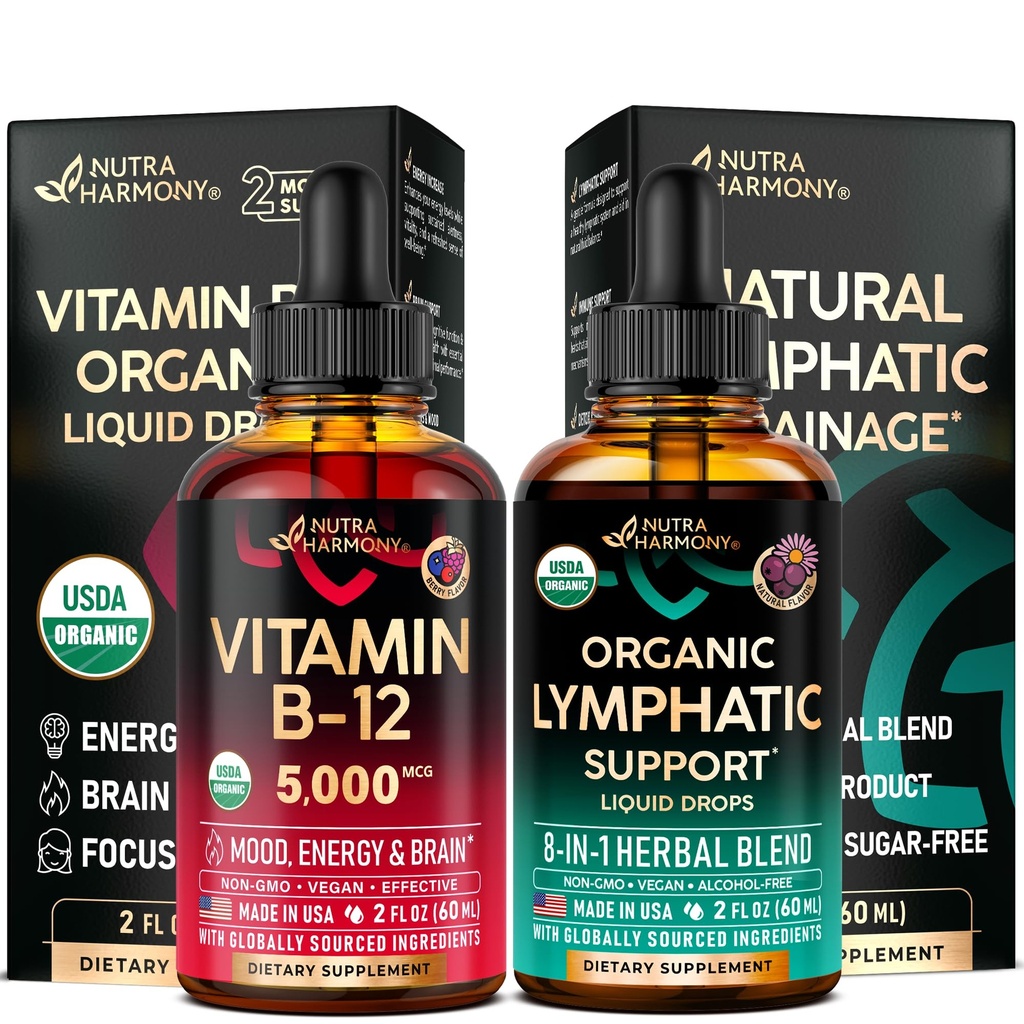 NUTRAHARMONY Energy, Focus, Mood, Brain Health & Immune Support, Cleanse & Detox