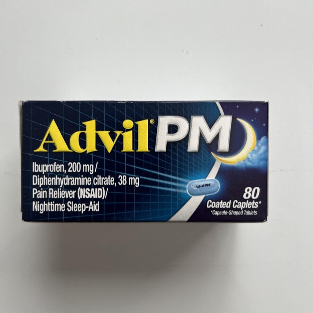 Advil PM 200 mg Coated Caplets 80 ea (Pack of 3)