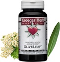 Herbs Kroeger, Leaf Extract Capsules for Immune System, Olive Leaf &amp; Yarrow Supplement, Vegetarian, Non-GMO, Gluten Free, No Preservatives - 100 Capsules, Made in USA