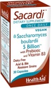 Sacardi Saccharomyces Boulardii – Una vez al día con la vitamina B3 " FOS TENIDO 5 billón CFU ANTE 30 tabletas Vegan ANTERIOR libre de lácteos " Acid-Resistente