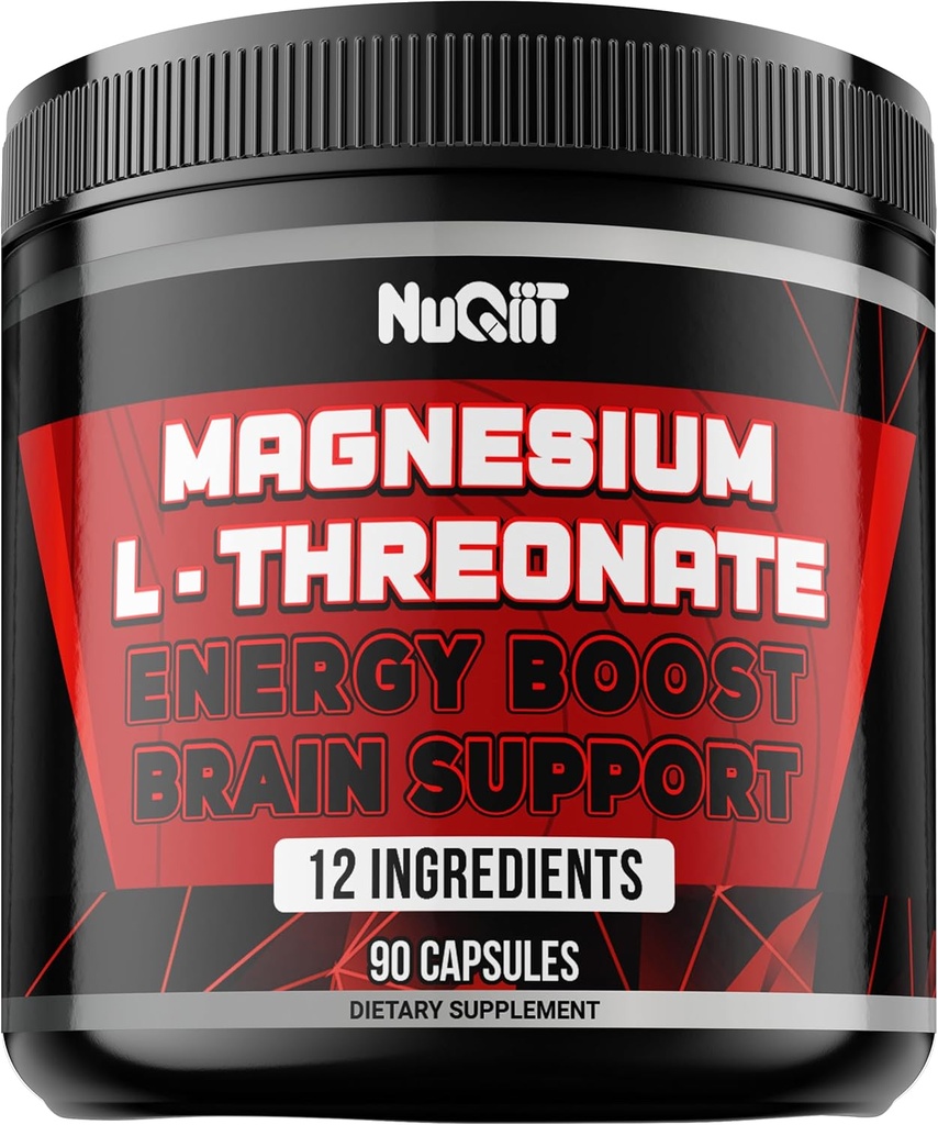 Magnesium L-Threonate with Irish Sea Moss, L-Theanine, and More - 90 Capsules - Beneficios Impresionantes para Soporte Mood, Brain Health, Energy Production, Ability to Remember, Focus