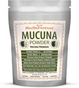 Herbsforever Mucuna Pruriens Seed Powder 2X Potency Extract (2:1) | Purple & Yellow Seeds Blend, Velvet Bean, Non-GMO, Vegan, 230g | Supports Energy, Vitality, and Overall Wellness