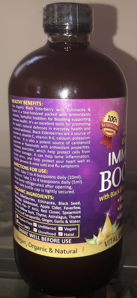 Palacio esencial Booster de inmunidad orgánica 16 oz