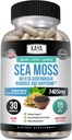 Kaya Naturals Sea Moss - Mobility Supplement for Men and Women - with Burdock Root, Irish Moss, Bladderwrack, and BioPerine - for Mobility Health and Immune Boost, 30 Count