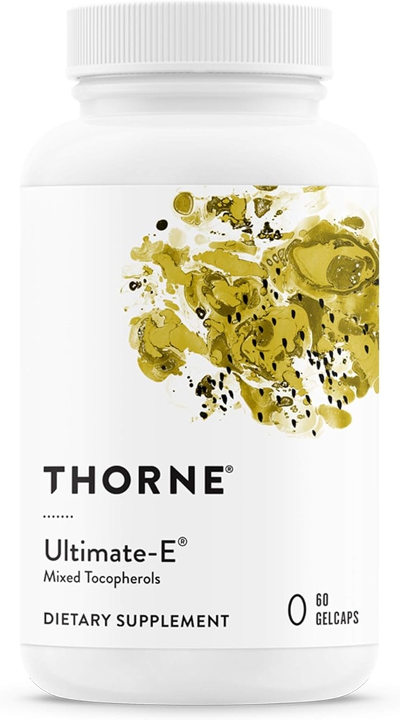 THORNE - Ultimate-E - Contiene todas las formas naturales de la vitamina E - 60 Gelcaps