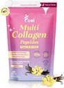 Péptidos multi colágeno de combustible Polvo – 20g Collagen hidrolizado I, II, III, V &amp; X para el cabello, piel, uñas &amp; soporte conjunto – mejor absorción – Keto & Gluten Free, French Vanila 8.67oz