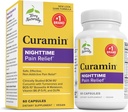 Terry Naturalmente Curamin Nighttime - Curcumin &amp; DLPA Capsule Supplement - Non-GMO Supplement to Support Healthy Sleep & Relaxation - Herbal Supplement with Melatonin - 60 Capsules