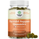Naturalezas Artesanías de tiroides Vegan con musgo de mar - Tiroides de apoyo Gummies para soporte integral para hombres y mujeres con yodo Selenio y otras vitaminas Potente - Gelatina libre No GMO 120