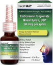 HealthA2Z Fluticasone Propionate Nasal Sprays, 24 horas de alivio de la alergia,120 radios, 0,54 fl oz
