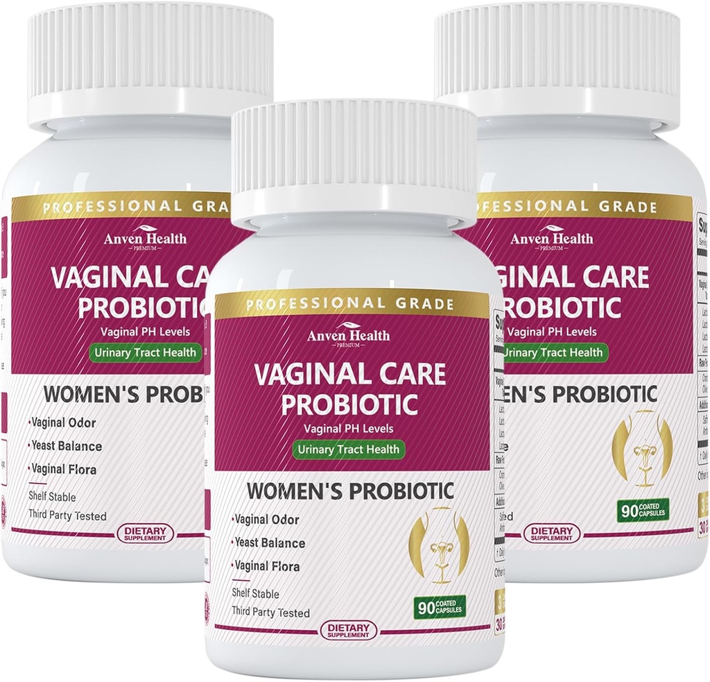 Vaginal Probiotics for Women pH Balance with Prebiotics - 60 Billion Womens Probiotic for Vaginal Flora, Odor, Yeast & Digestive Health with Saffron, Cranberry, Vegan " Non-GMO TEN 270 Caps