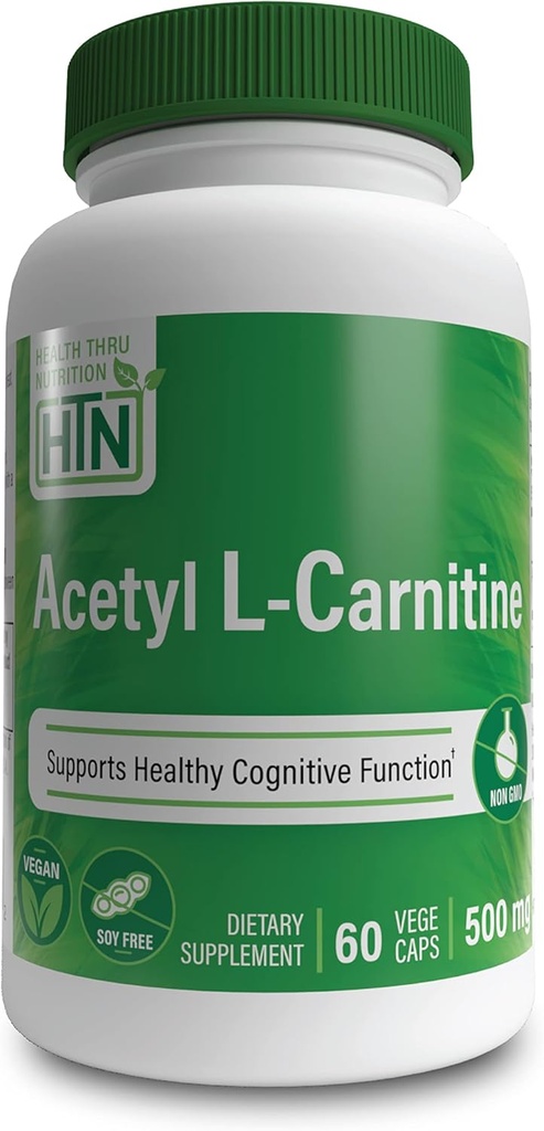 Acetil L-Carnitina (500 mg, 60 cápsulas)