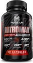 Nitric Oxide Booster 3000mg con L-Arginina, L-Citrulline - Suplemento Pre-Workout para el crecimiento muscular, resistencia, energía, bombas, vascularidad - 60 cápsulas