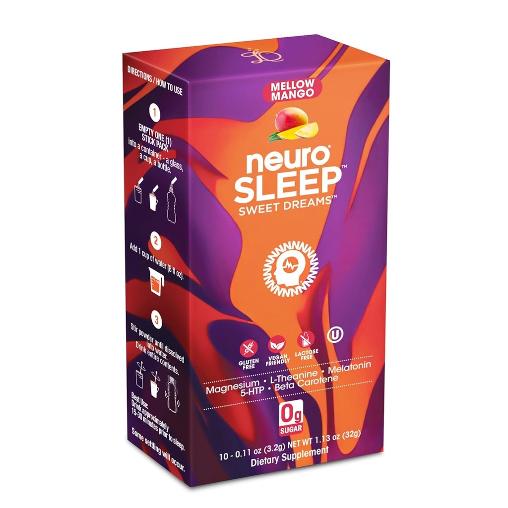 Neuro Sleep Mellow Mango, Powder Stick (Pack of 10)