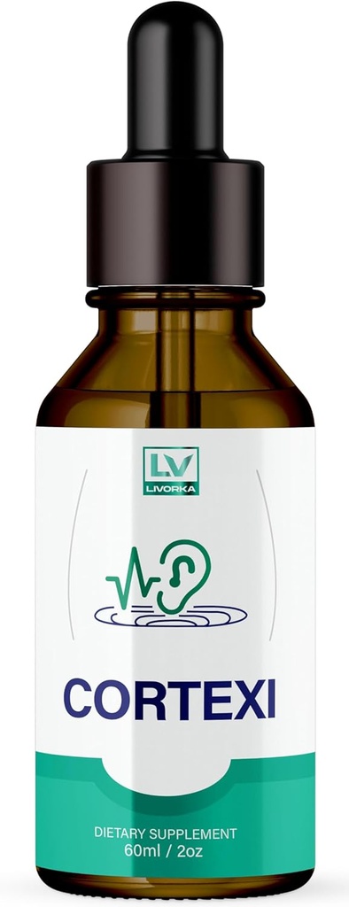 LIVORKA 1 Pack - Cortexi Drops - Cortexi Fórmula, Cortexi Oral, Cortexi Drops - para salud del oído, soporte auditivo, Cortexi gotas a beber, Cortexi 1 Botella para 1 Mes, Cortexi Reseñas.