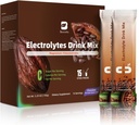 Electrolitos Empaquetaduras de polvo para mezcla de bebidas electrolíticas   Electrolitos libres de azúcar Packets con vitaminas &amp; Magnesio de reposición Hidratación - 15 palos