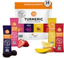 ZYN Electrolyte Drink Mix Hydration Packets, Electrolytes Powder, Hydration Packets w/Turmeric Curcumin, Vitamin C and D, Zinc, Hydrate Electrolyte Powder Packets for Wellness, Variety Pack of 16