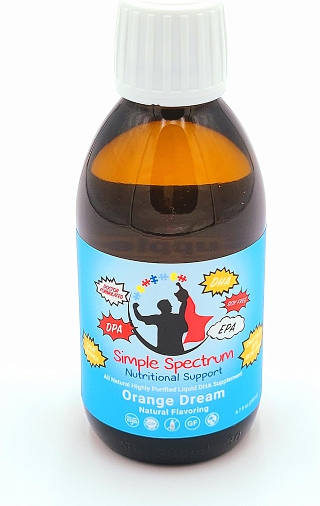 Espectro simple, todo aceite de pescado natural, Omega 3 DHA Suplemento
