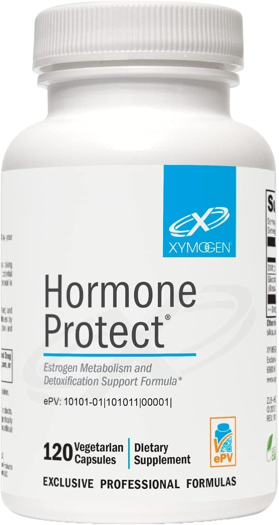 XYMOGEN Hormona Protect - Metabolismo Estrógeno + Estrógeno Detox Soporte Fórmula - DIM (Diindolylmetano) con TrueBroc Glucoraphanin del Extracto de Broccoli (120 cápsulas)
