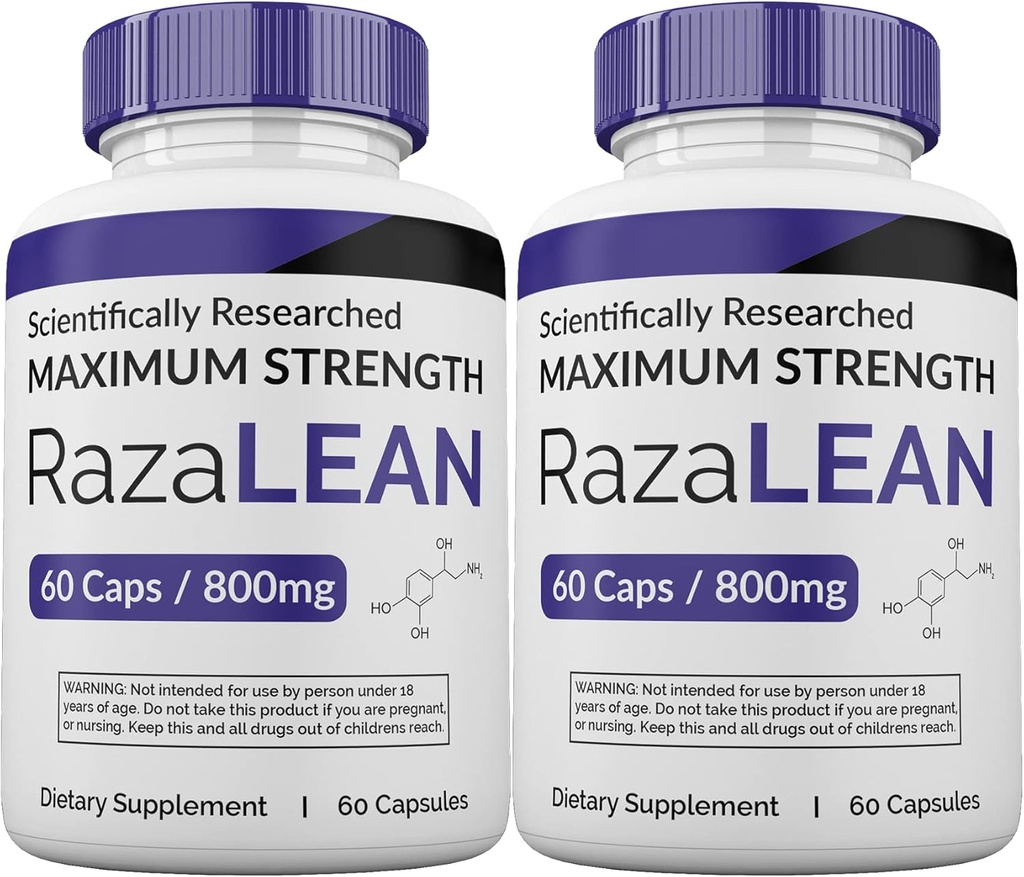 (2 Pack) RazaLean Pills, Razalean Capsules, 2 Month Supply, Made in USA