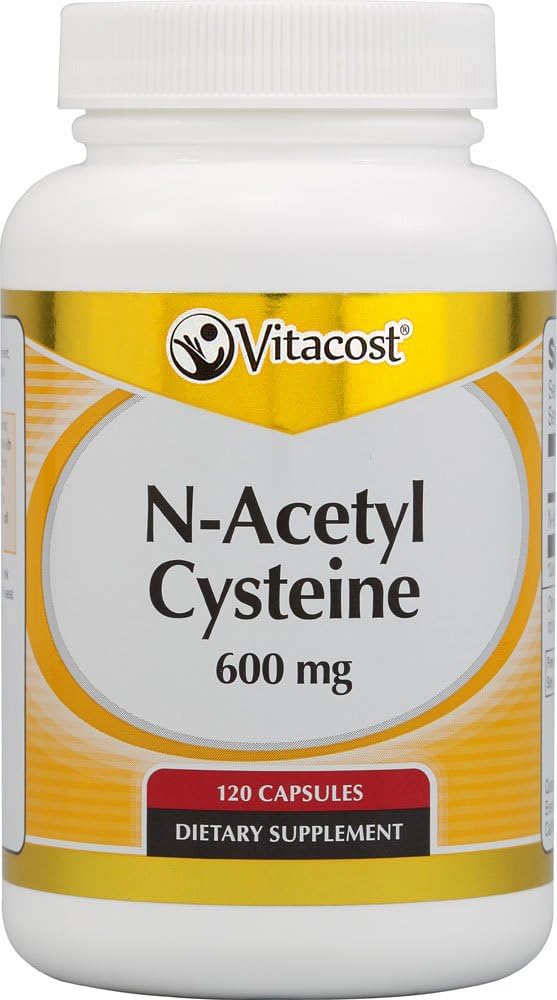 Vitacost N-Acetyl Cysteine (NAC) - 600 mg - 120 cápsulas