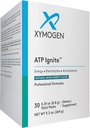 XYMOGEN ATP Ignite Revitalizing Energy Drink Powder - Supports Electrolyte Replacement + ATP Biosynthesis with Antioxidants, Aminos, Vitamins, Electrolytes + 95mg Caffeine (30 Mixed Berry Stick Packs)