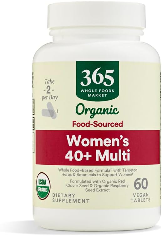 365 por Whole Foods Market, Vitamin Multi Womens 40 Plus Food Cultured, 60 Cuenta