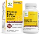 Terry Naturalmente Propolis Extracto EP300 - Alto respiratorio &amp; Sistema de apoyo Suplemento - No GMO con Bee Propolis Extracto - Suplemento Niño &amp; Adulto - 60 Tablas Chewable