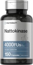Horbäach Nattokinase Suplemento 4000 FU TENIDO 150 cápsulas TENIDA Non-GMO, Gluten Free