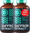 WILD FUEL Puro Saffron Extract Antioxidants Suplemento - Eye Health, Energy and Mood Support Happy Saffron - 0.3% Safranal 88.5mg Suplementos -120 Day Gluten-Free, Non-GMO Vegan Saffron Capsules