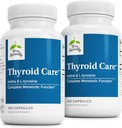 Terry Naturally Thyroid Care - Immune Health & Energy Support Fórmula - Suplemento nutricional con yodo para la salud tiroidea - Suplemento Wellness con L-Tyrosine - 120 cápsulas (Pack of 2)