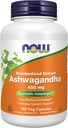 NOW Foods Supplements, Ashwagandha (Withania somnifera) 450 mg (Standardized Extract), 180 Veg Capsules
