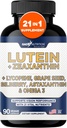 Gade Nutrition Lutein and Zeaxanthin Suplementos ← Astaxanthin Eye Vitamins with Omega 3, Resveratrol, Bilberry, Lycopene, Quercetin, Ginkgo Biloba, Vitamina D y Más Cuidado de los Ojos Vitaminas y Minerales