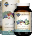 Jardín de la Vida Orgánicas Alimento completo Multivitamínico para Hombres 40+, 60 Tabletas, Hombres veganos Multi para la Salud, Bien-Being Certified Organic Whole Food Vitamins, Minerales para Hombres Más de 40, Mens Vitaminas